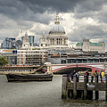 View of St Paul's from South Bank London